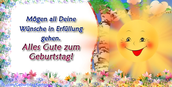 Sonnigen Geburtstagsfeier Bildmitteilungen Geburtstagskarten