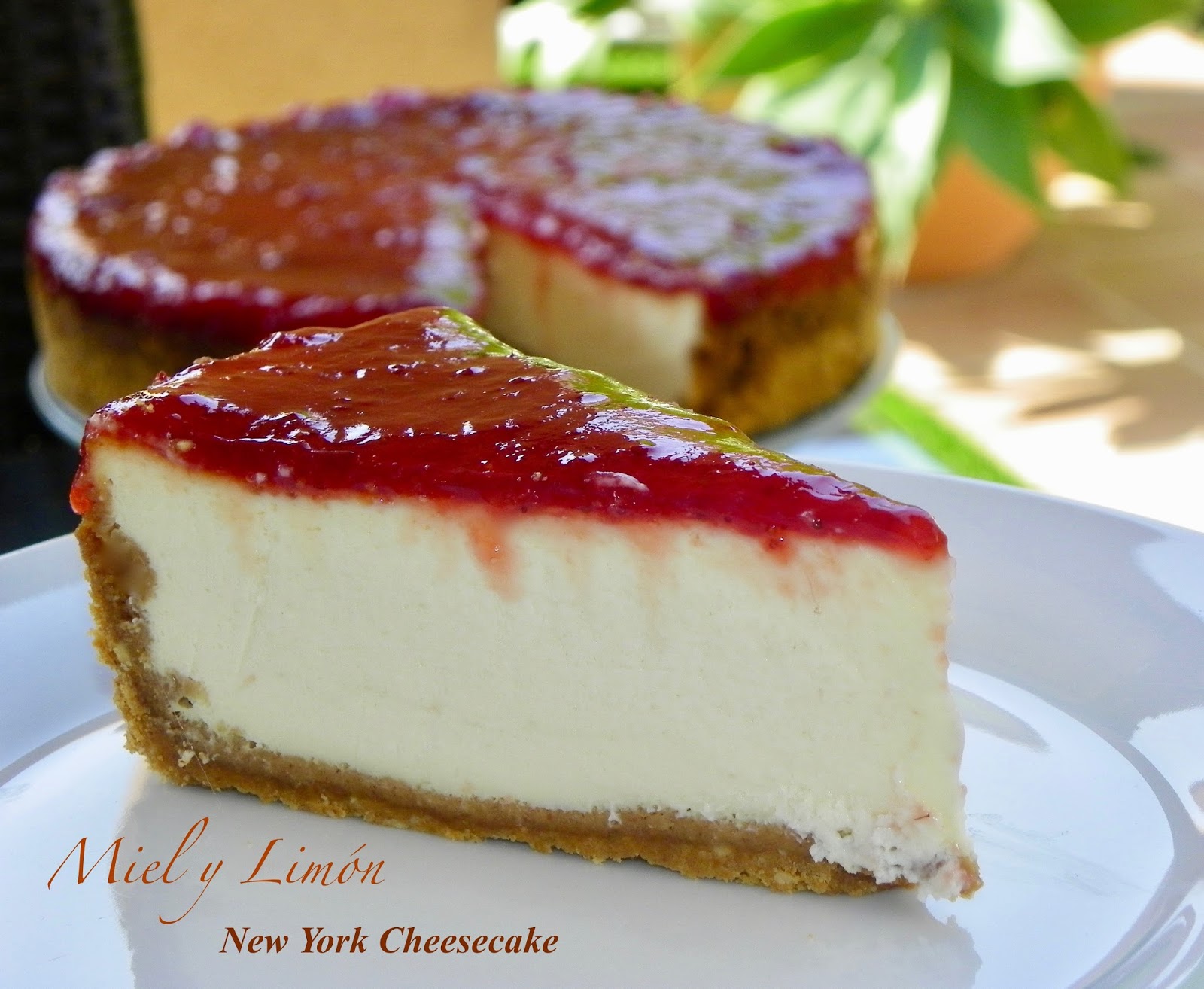 Miel y Limón Recetas NEW YORK CHEESECAKE