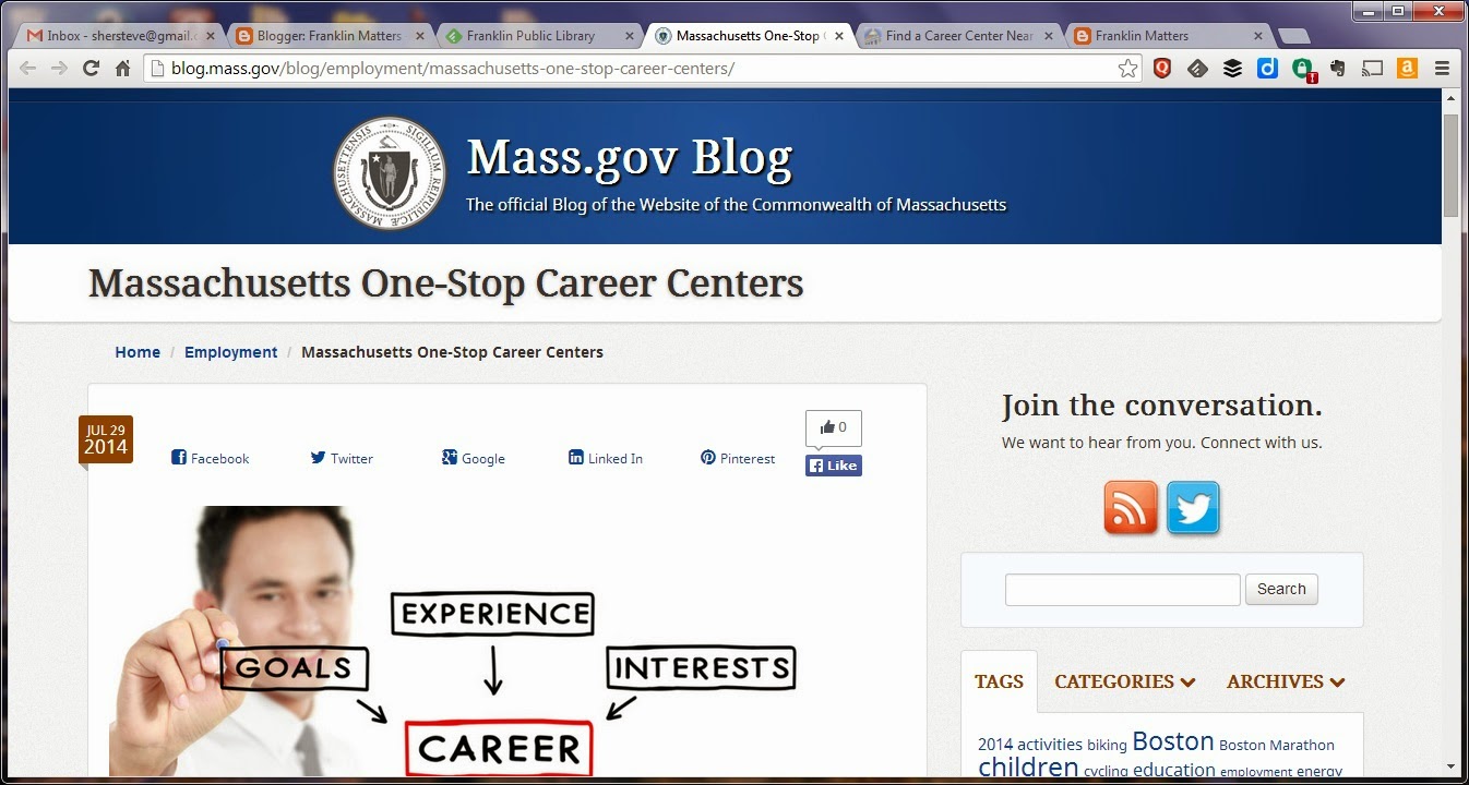 MA Career centers