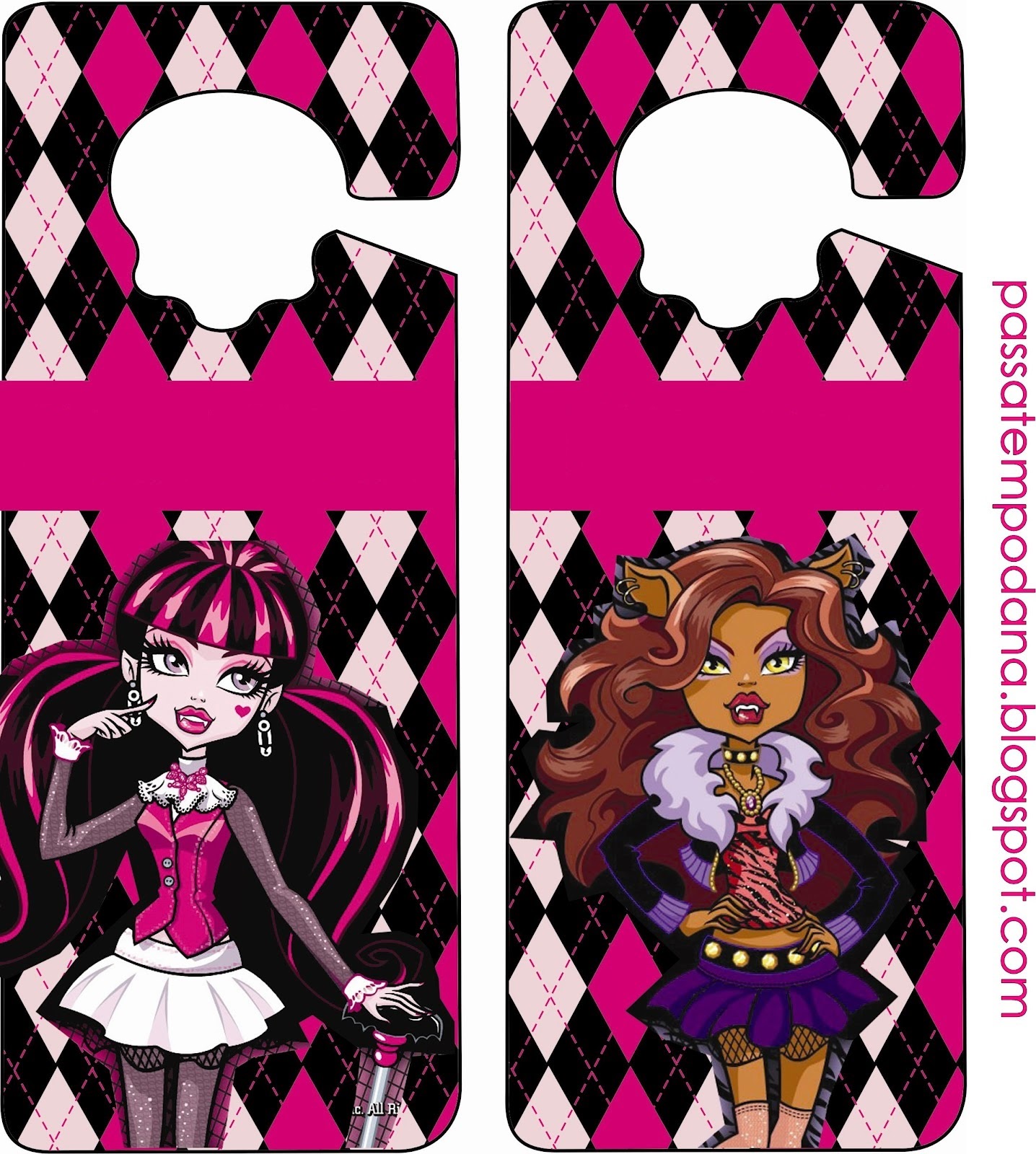 Monster High In Pink Free Party Printables Oh My Fiesta In English