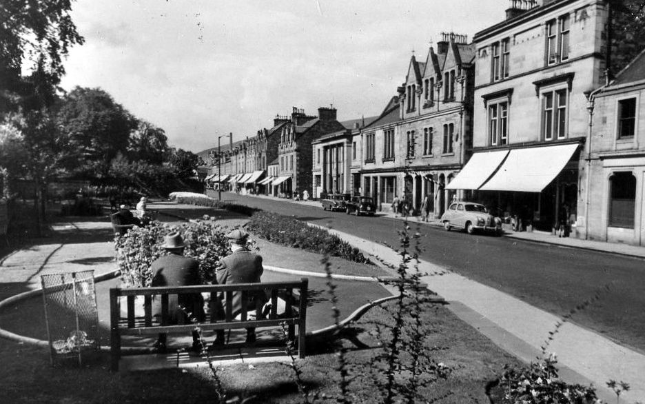 Tour Scotland Photographs Old Photographs Bank Street Gardens