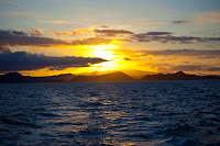 Sunset over San Cristobal, Galapagos