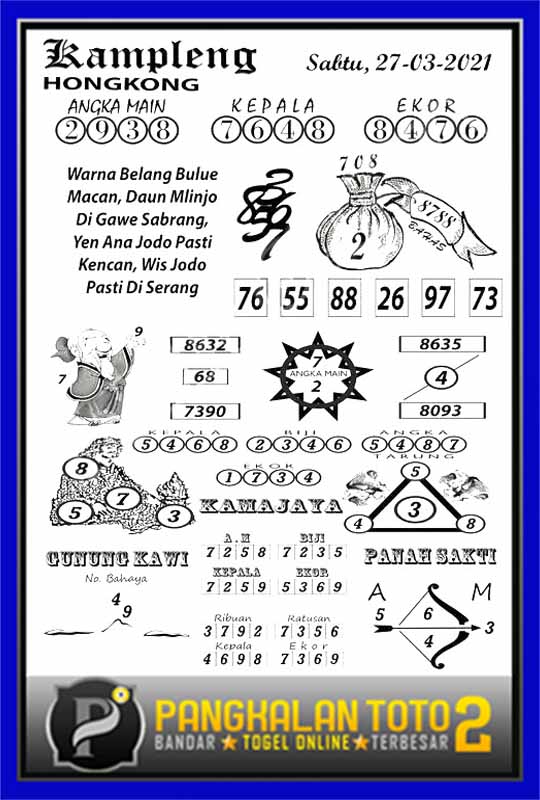 Prediksi Syair Hk 27 Maret 2021 Syair Togel Hk Pangkalantoto