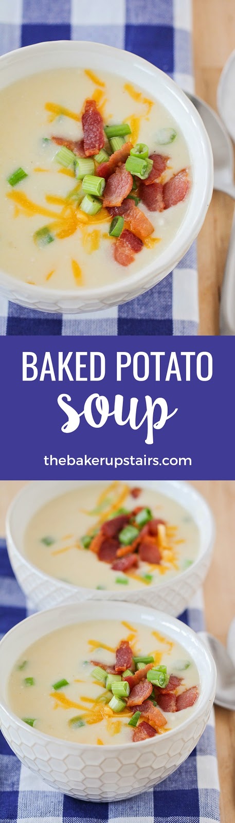 This loaded baked potato soup is quick and easy to make, and so delicious! The perfect cozy meal for a cold night!