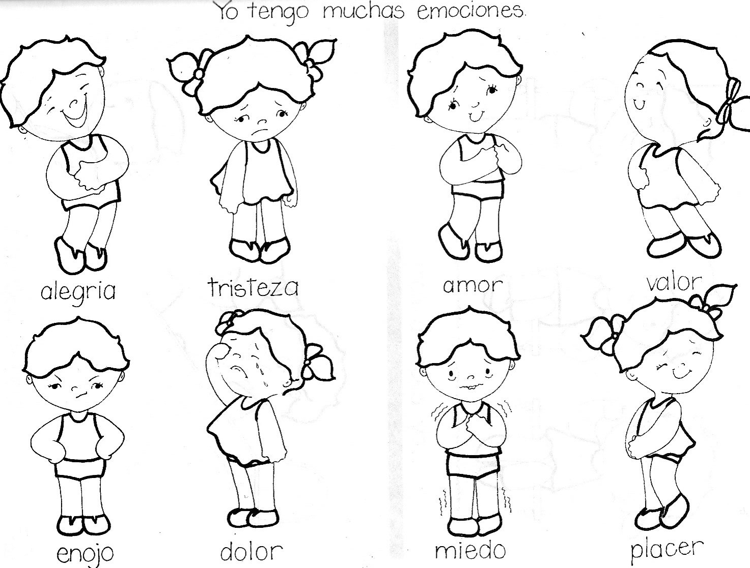 Emociones Basicas Para Ninos Dibujos