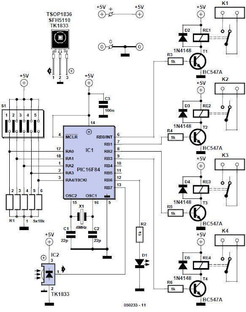 Home Remote Control Circuit Diagram - Electrical Engineering Books