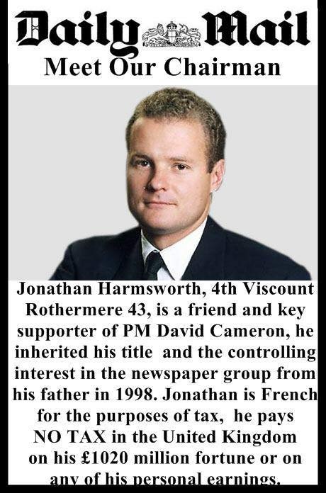 Northern Voices: Viscount Rothermere: Tax Exile Speaks for England!