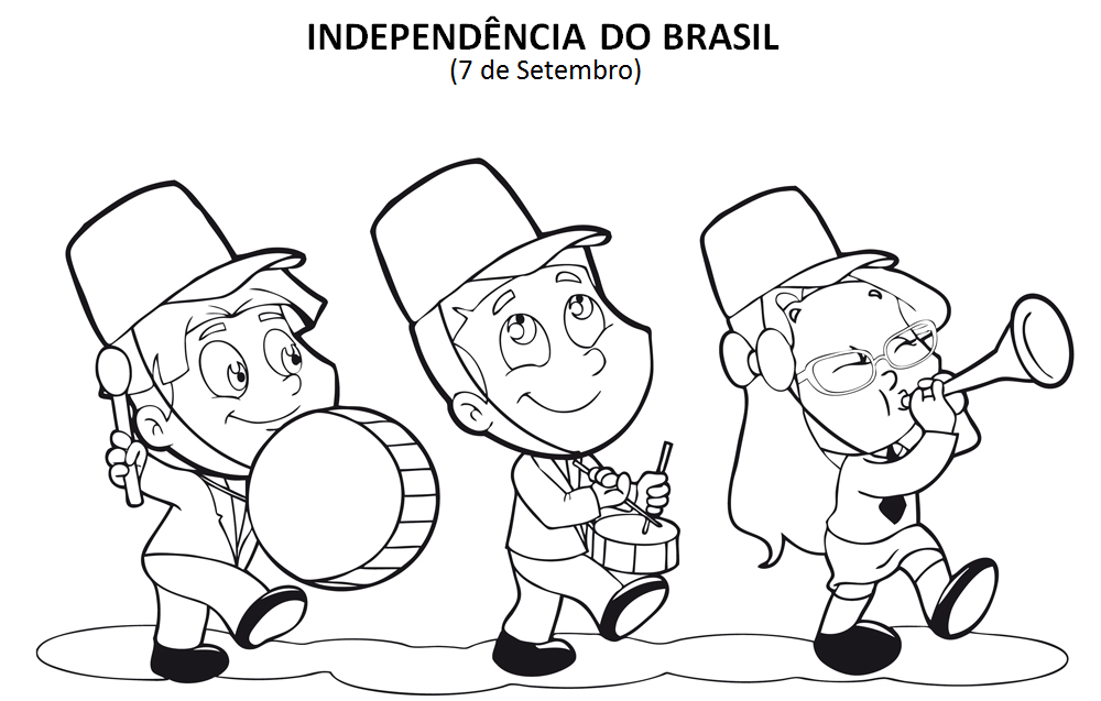 Melhores desenhos para colorir dia da Independência do Brasil