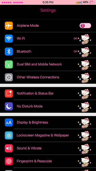 Oppo Theme: Oppo F3|F3 Plus Black and Pink IOS Theme 