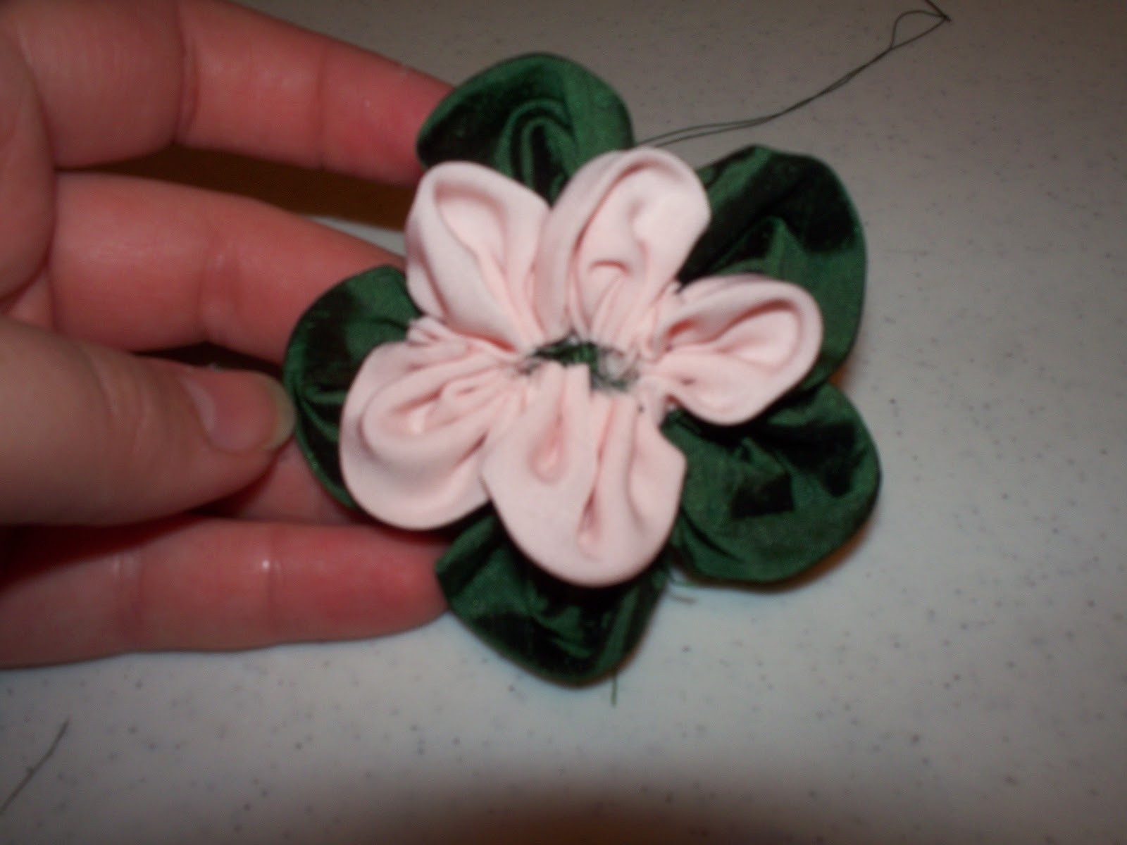 Fabric Flower Brooch Musings of a Seamstress