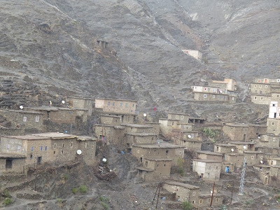 Pueblo de montaña en el Gran Atlas