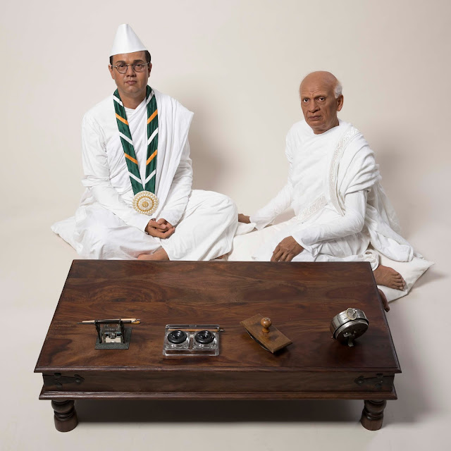 Figure of Vallabhbhai Patel with Subhash Chandra Bose Figure of Vallabhbhai Patel with Subhash Chandra Bose