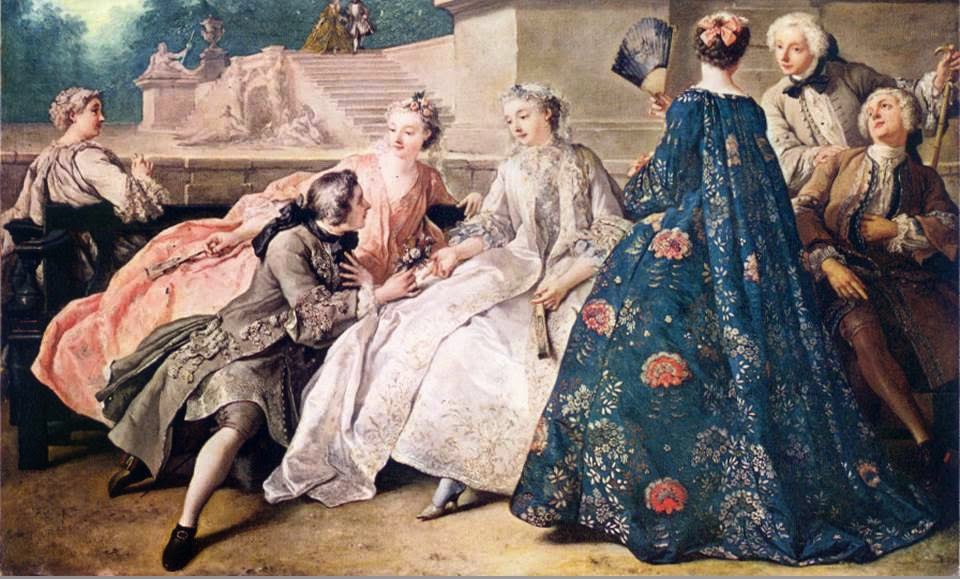historia del traje: Capítulo El traje rococó, 1715-1785
