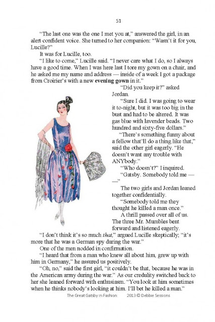 the great gatsby in fashion sample page