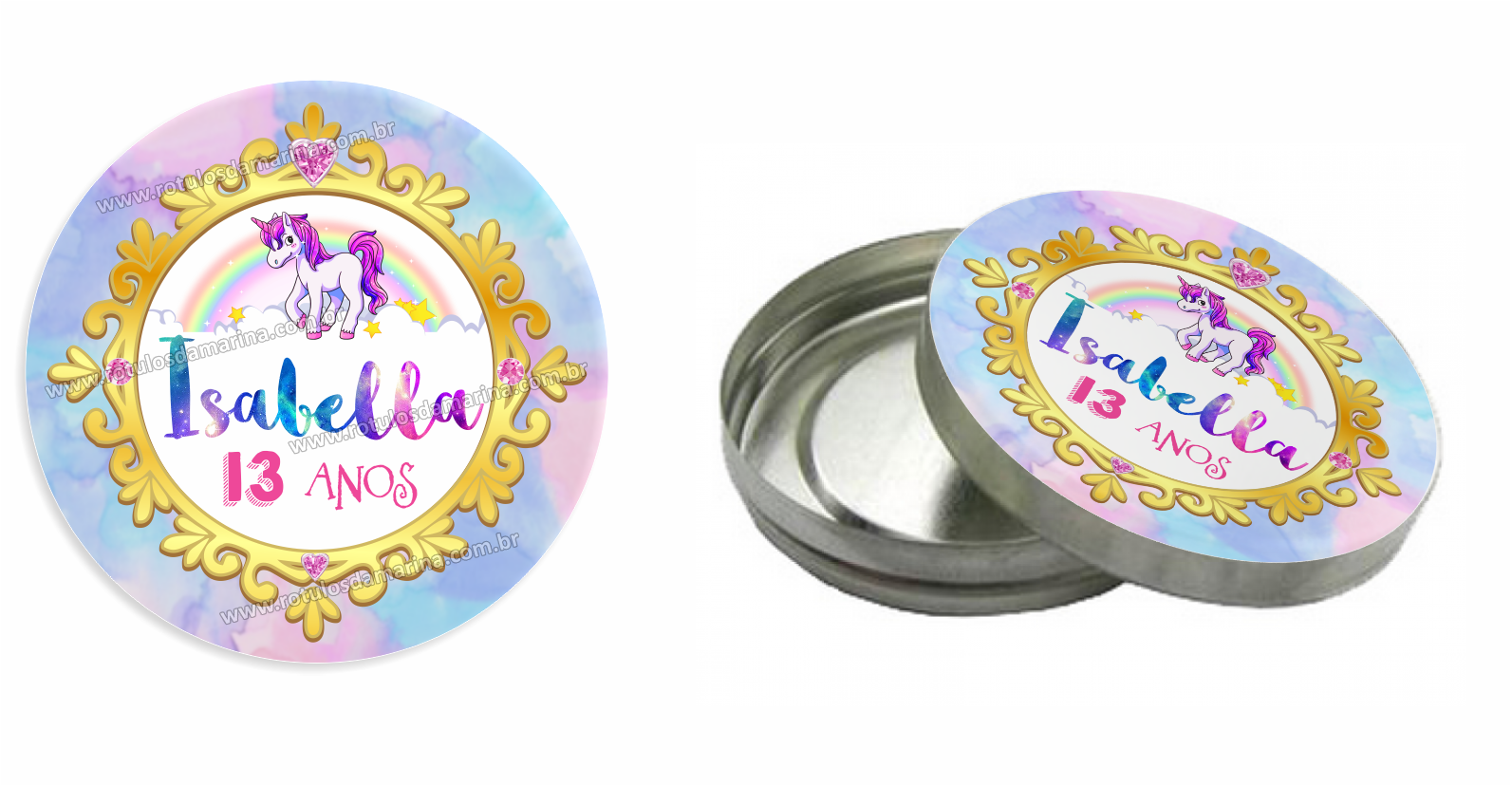 Marina Rótulos Isabella Unicornios Adesivo De Coração ~ Marina Rótulos Isabella Unicornios