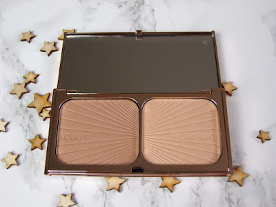 charlotte tilbury filmstar bronze and glow swatches beauty blog review contour sculpt