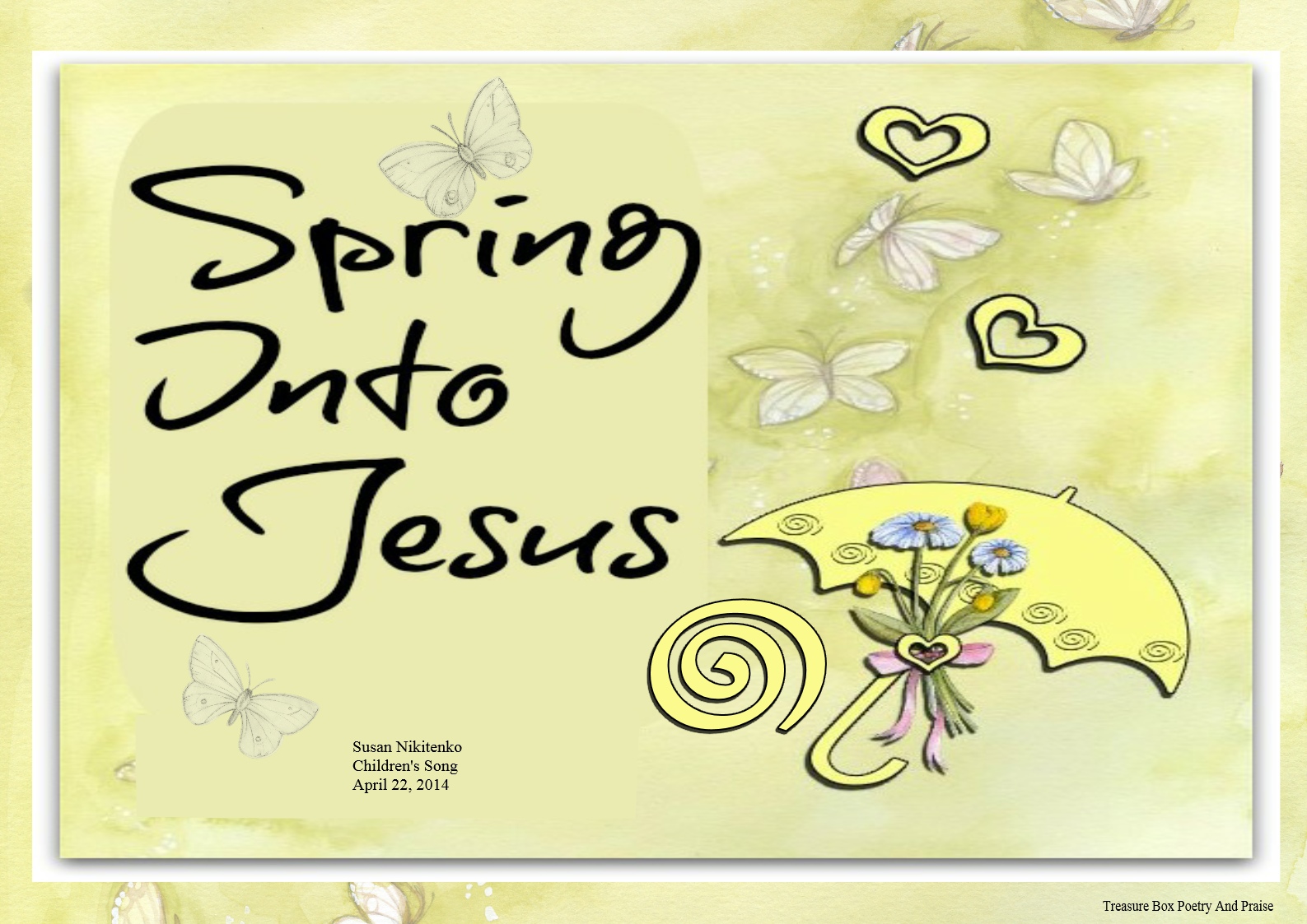 Spring Into Jesus Flash Card Songbook