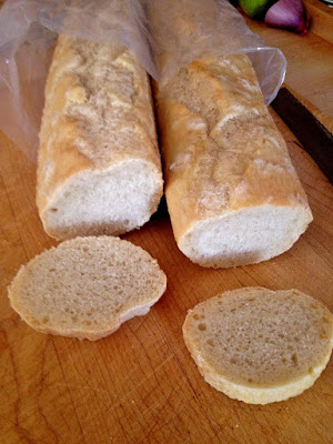 Italian Bread, unflavored loaf, fermented bread