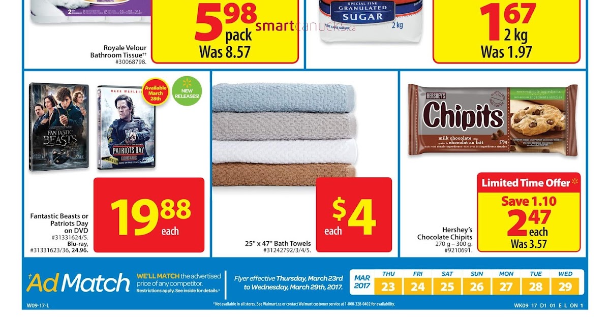 walmart grocery flyer march 23 to 29 2017 weekly flyers canada walmart weekly flyer groceries