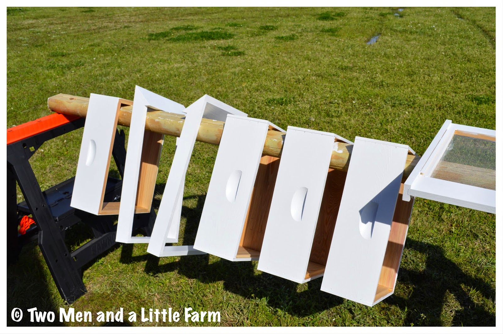 Two Men and a Little Farm HOW TO PAINT A BEEHIVE