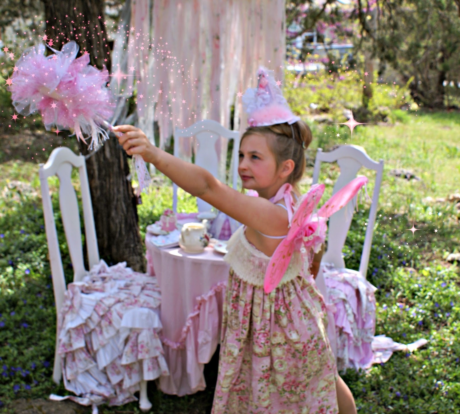 Olivia's Romantic Home: Fairy Princess Garden Tea Party