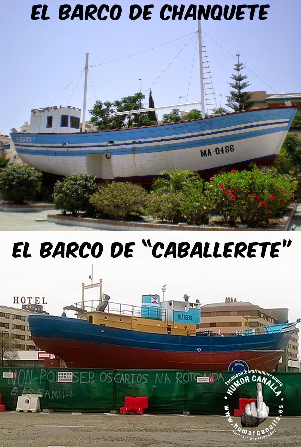 HUMOR CANALLA EL BARCO DE CHANQUETE......