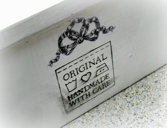 Caja con transfer y decoupage para Celia