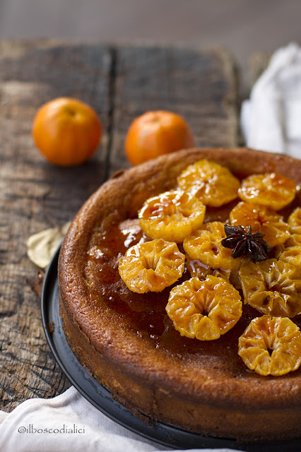 torta alla ricotta con clementine caramellate e anice stellato per starbooks