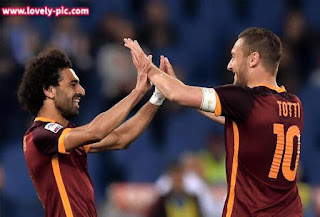 صور محمد صلاح مع روما