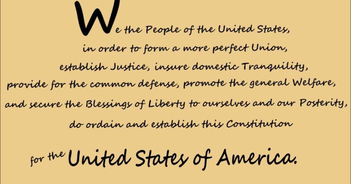 Mr. Ramirez's History Blog Anatomy of the US Constitution The PREAMBLE