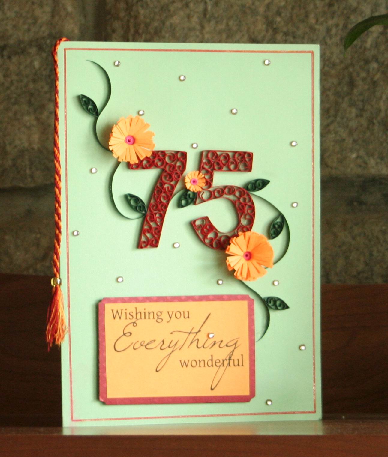 75th Birthday Card Ideas