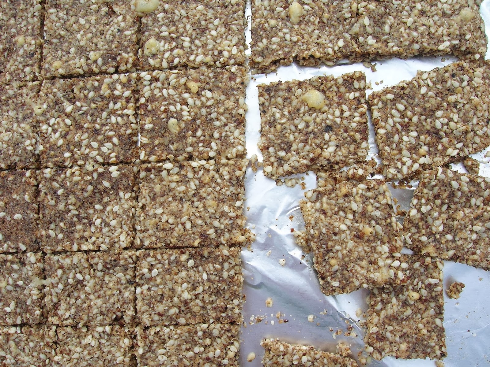 Gluten Free Sesame Pecan Crackers, grain free, low carb GlutenFree