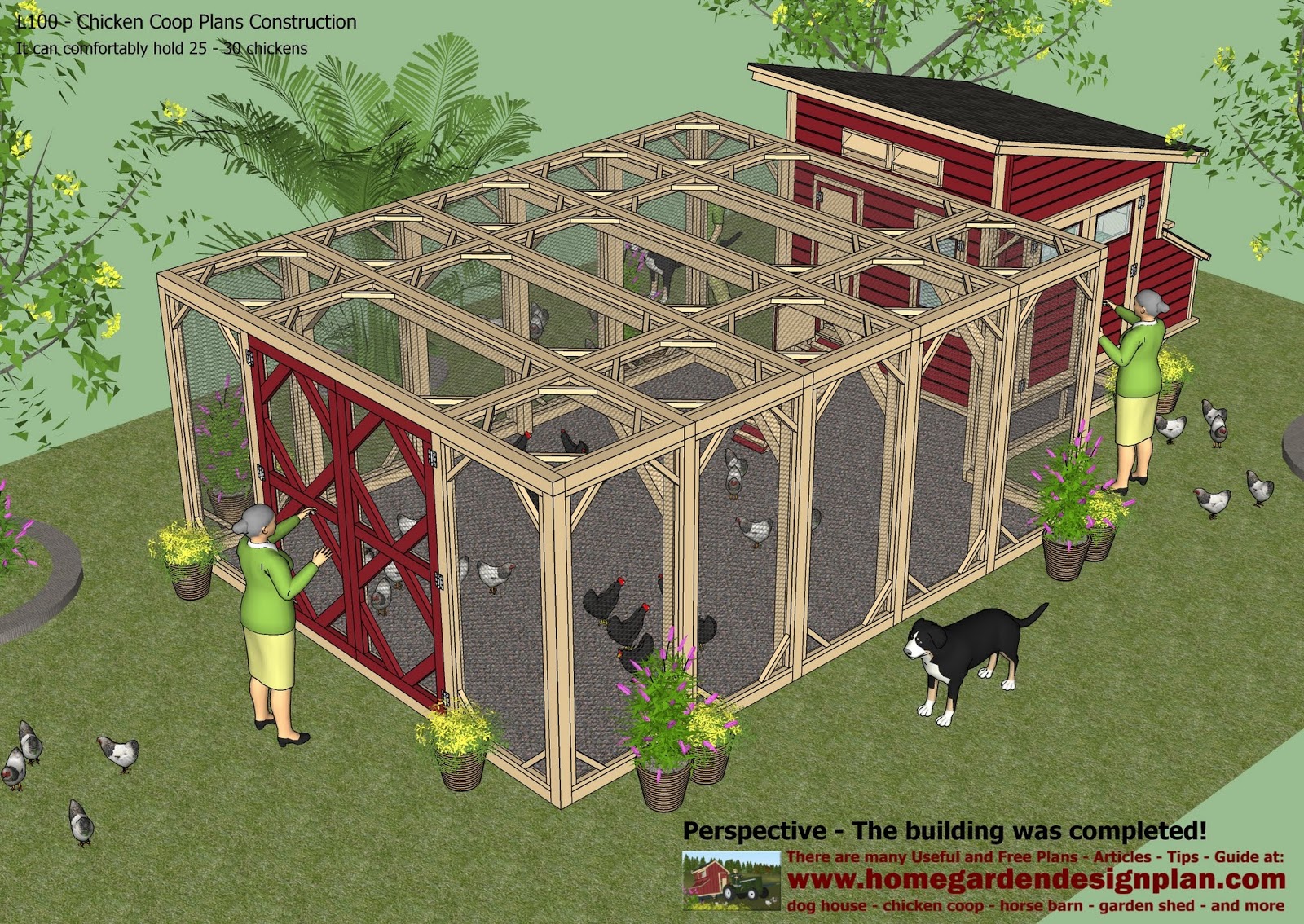 L100 - Chicken Coop Plans Construction - Chicken Coop Design - How To ...