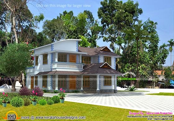 3d house rendering final view