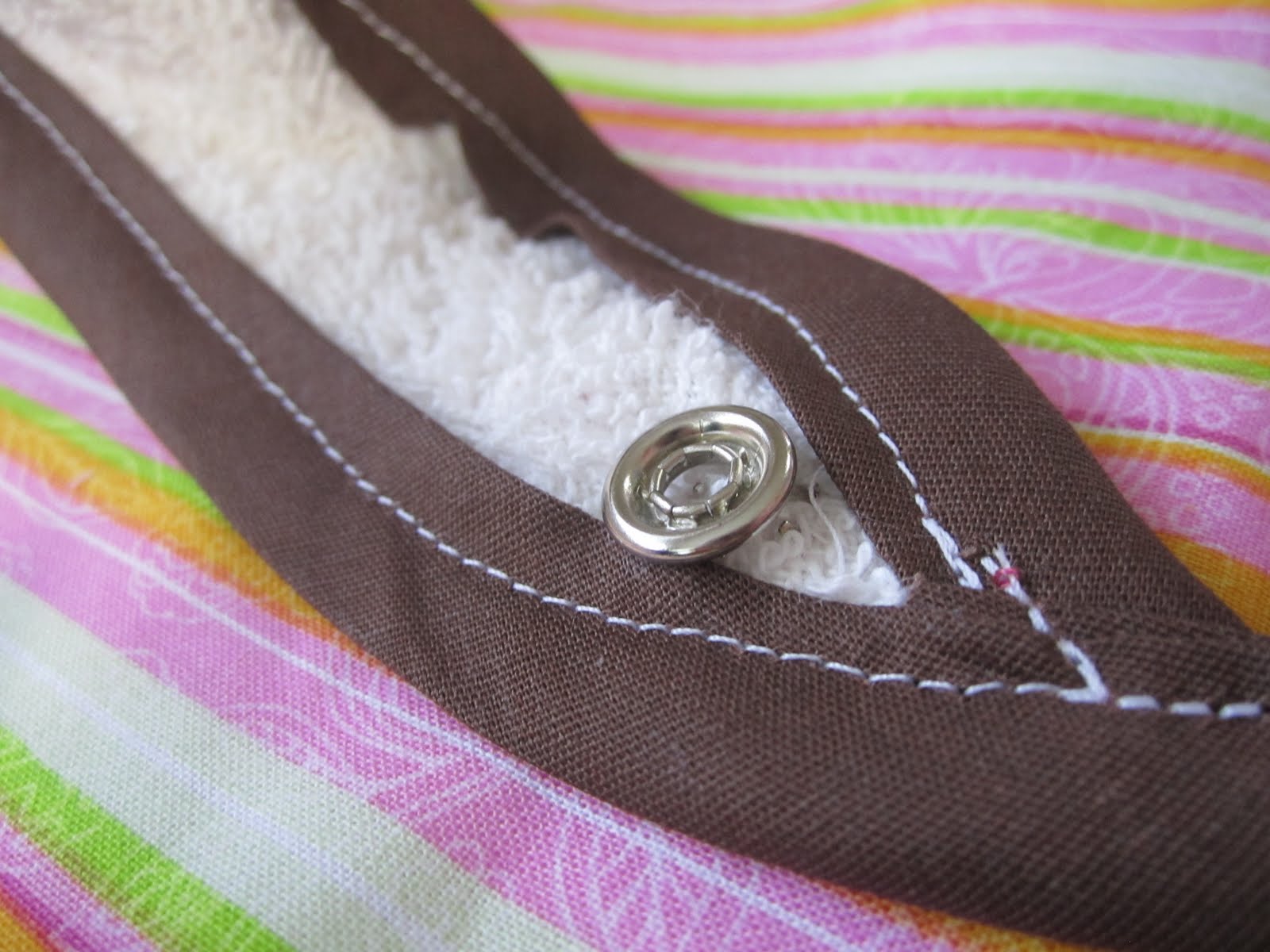 Craft with Confidence Wrap Around Bib (and snap) Tutorial