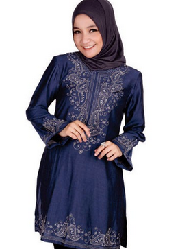 baju casual muslim berbahan sifon