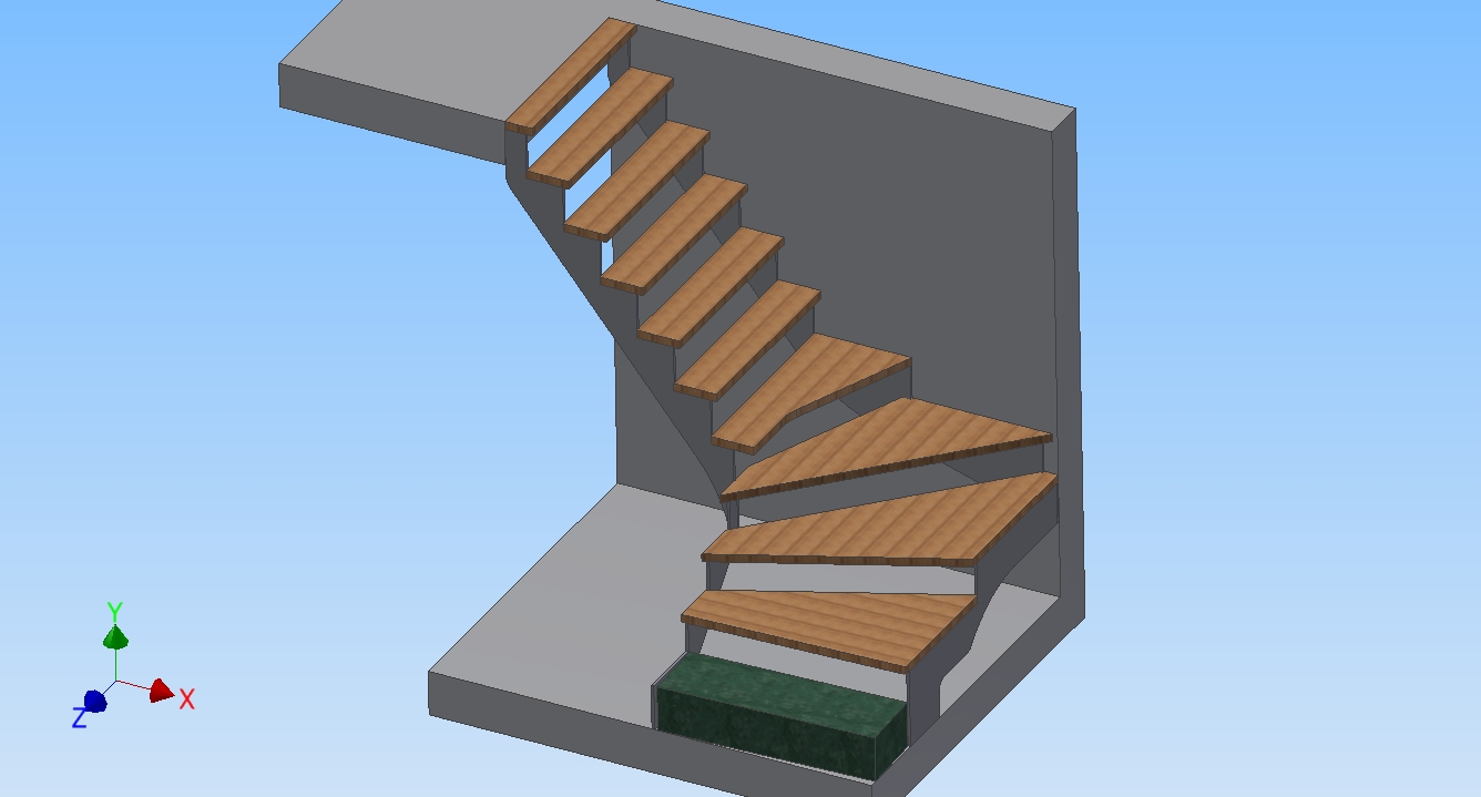  Dessins  d escaliers  et usinages CNC Mod le d escaliers 