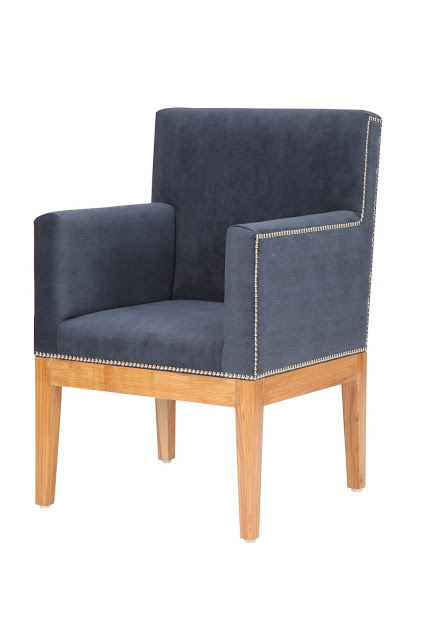 Denim Fabric Armchair by Casa Colour Denim Fabric Armchair by Casa Colour