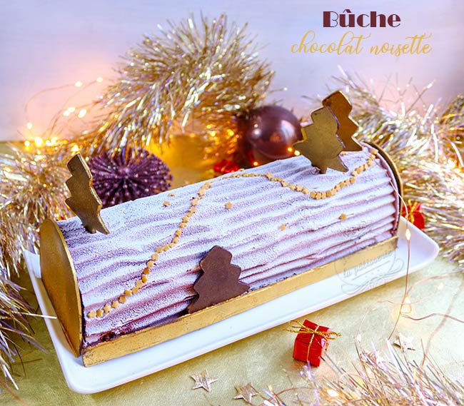Buche De Noel Chocolat Noisette Il Etait Une Fois La Patisserie