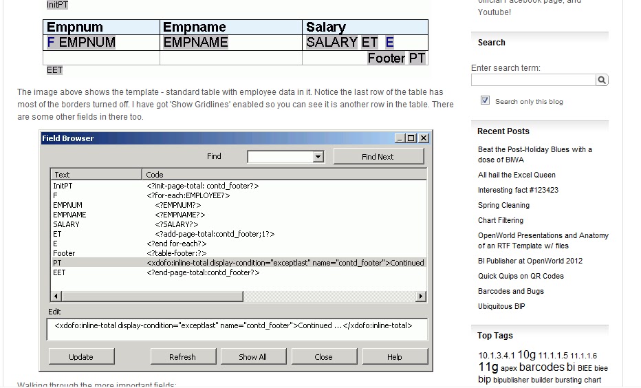 oracle apps XML Links with having some important functionalities