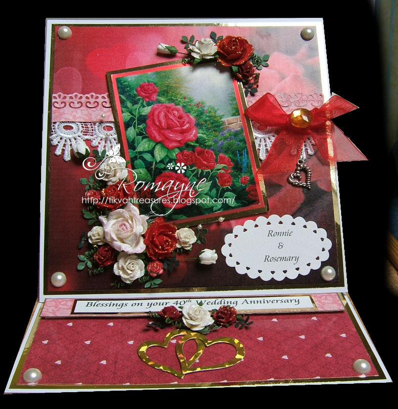 gentletouch cards 40th wedding anniversary card