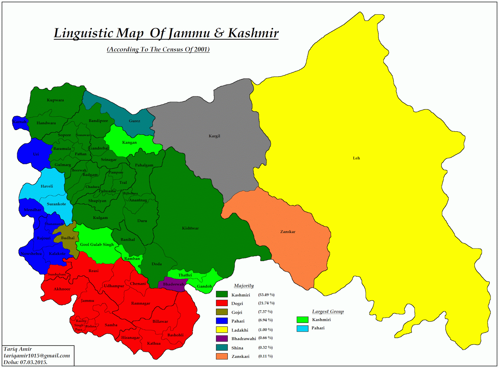 Pakistan Geotagging Demographics Of Jammu & Kashmir