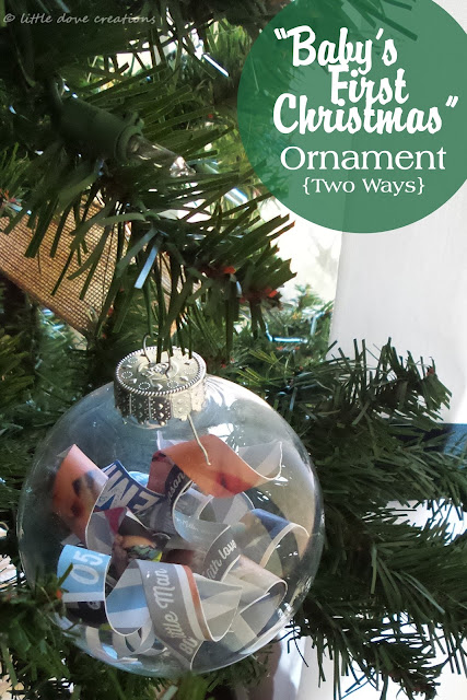DIY baby's first Christmas ornaments: 2 ways