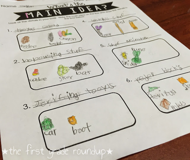 Main idea freebies