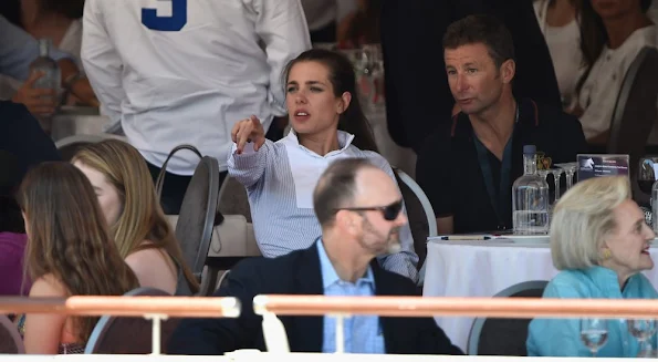 Princess Caroline of Hanover and Prince Albert II of Monaco and Charlotte Casiraghi 