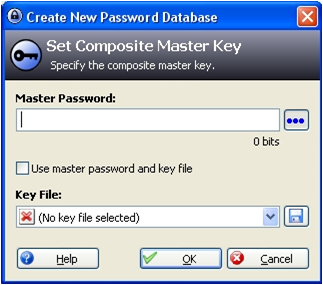 Master password. DB_password. Failed to load the specified file KEEPASS.