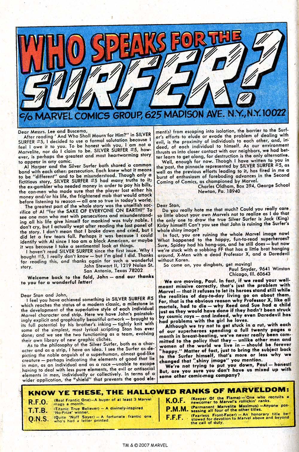 Read online Silver Surfer (1968) comic -  Issue #7 - 64