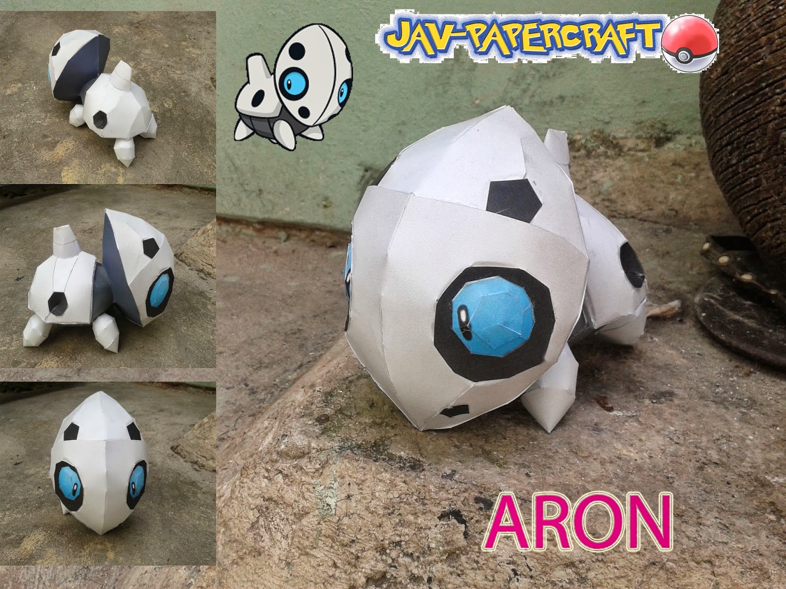 Pokemon Aron Paper Model