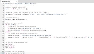 SAP HANA XS Classic, Access your first data in a SAP HANA XSC Application