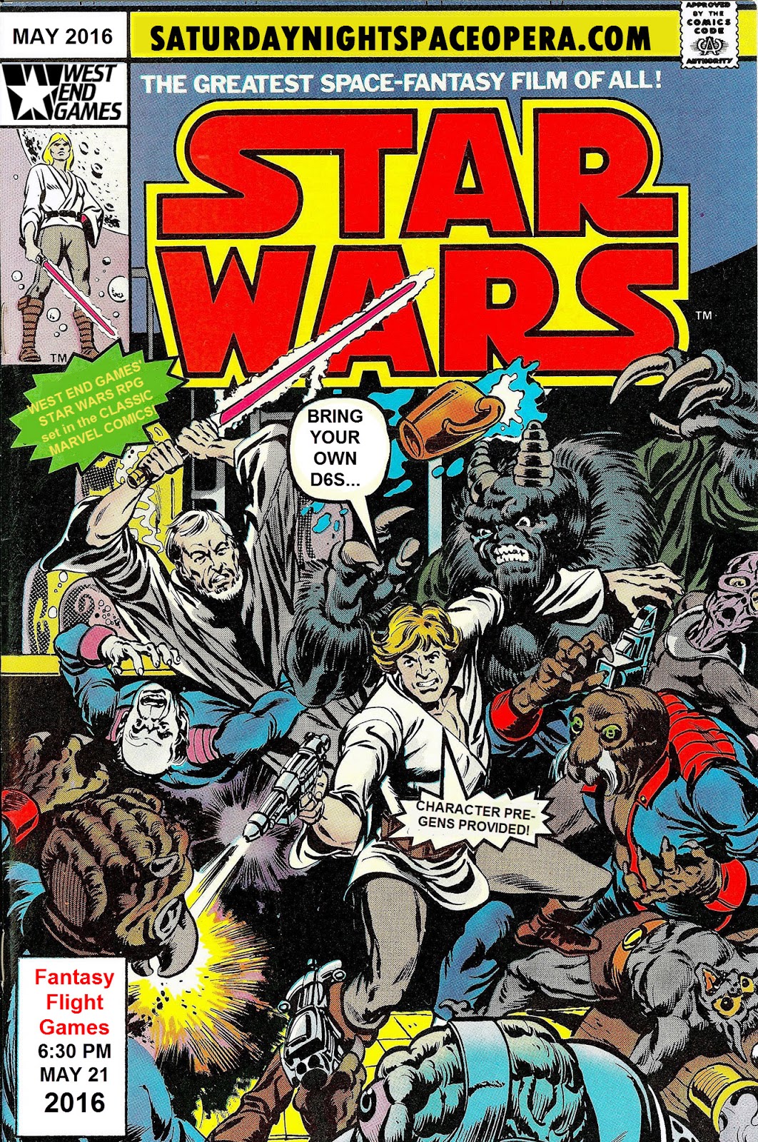 old marvel comics on Saturday Night Space Opera Old School Star Wars Rpg Meets Classic Marvel Comics